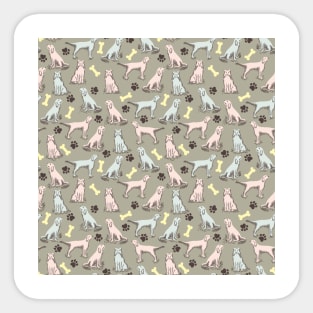 Pastel Dogs Sticker